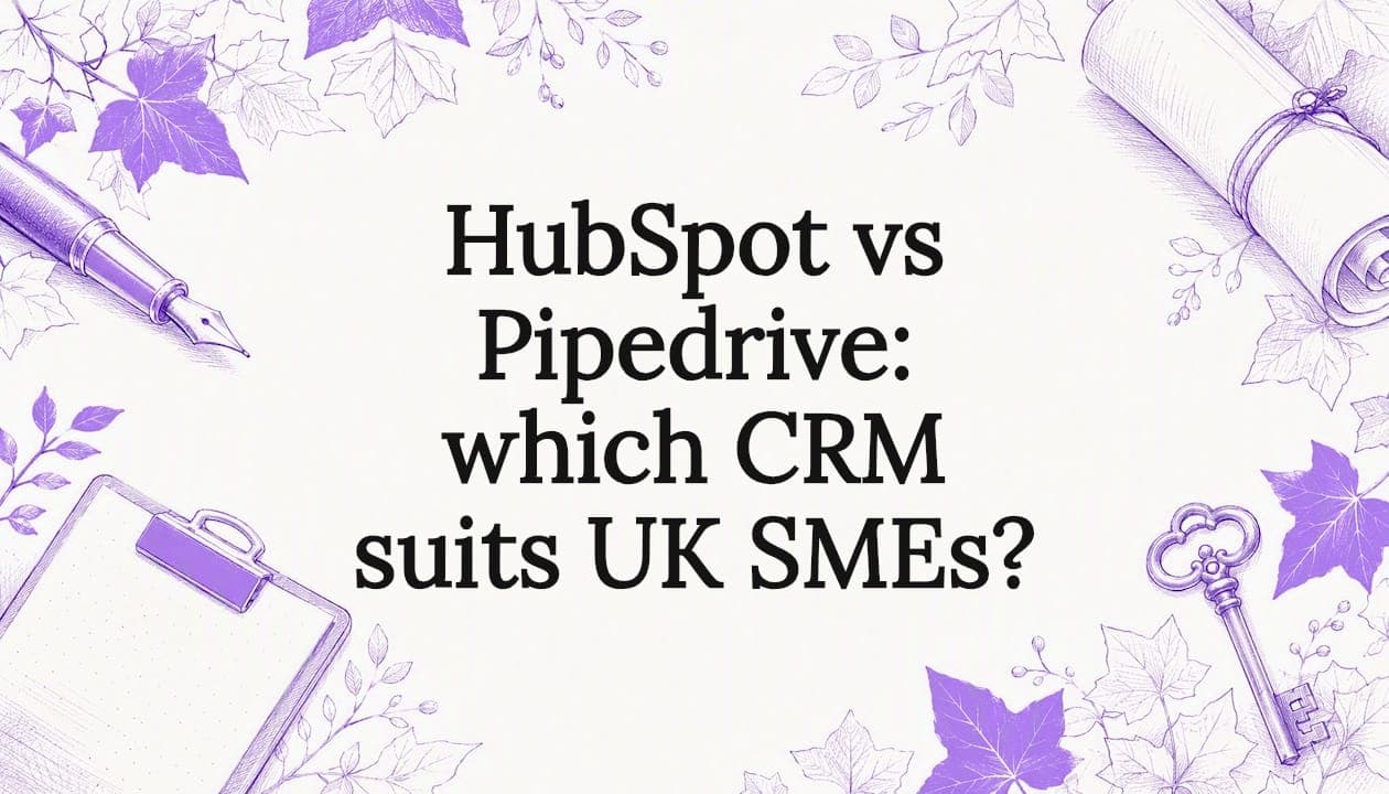 HubSpot vs Pipedrive: which CRM suits UK SMEs?