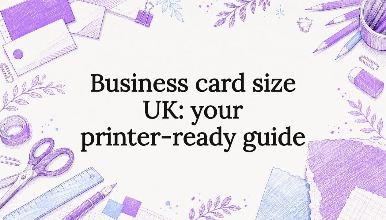 Business card size UK: your printer-ready guide
