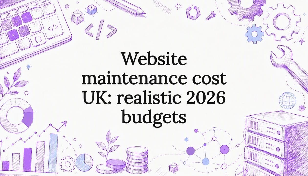 Website maintenance cost UK: realistic 2026 budgets