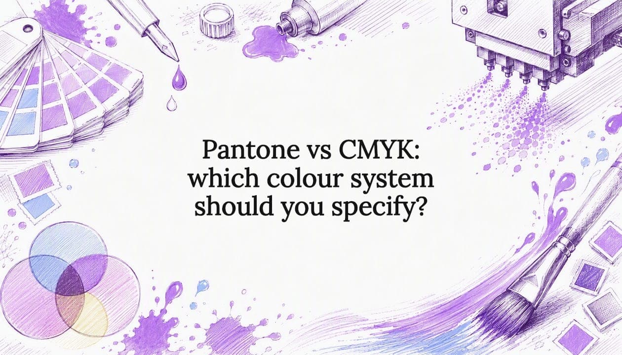 Pantone vs CMYK: which colour system should you specify?