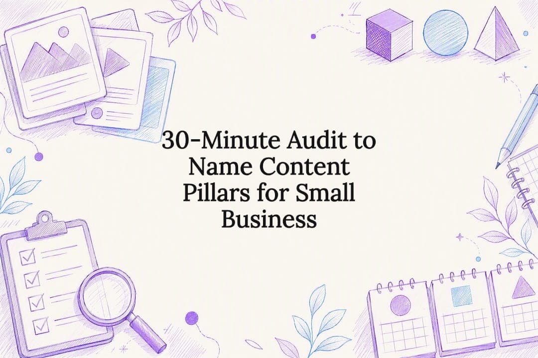 30-Minute Audit to Name Content Pillars for Small Business